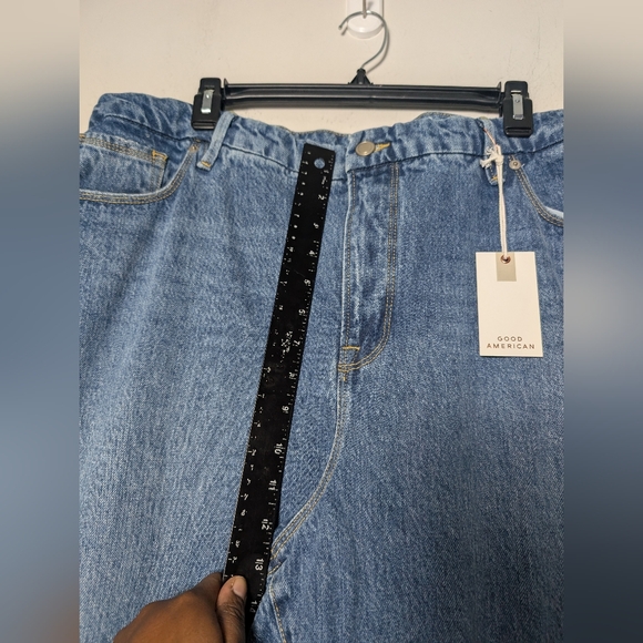 Good American Jeans Flat Tummy Tech Ankle Split Good Boy High Rise Sz 18 - Picture 5 of 11